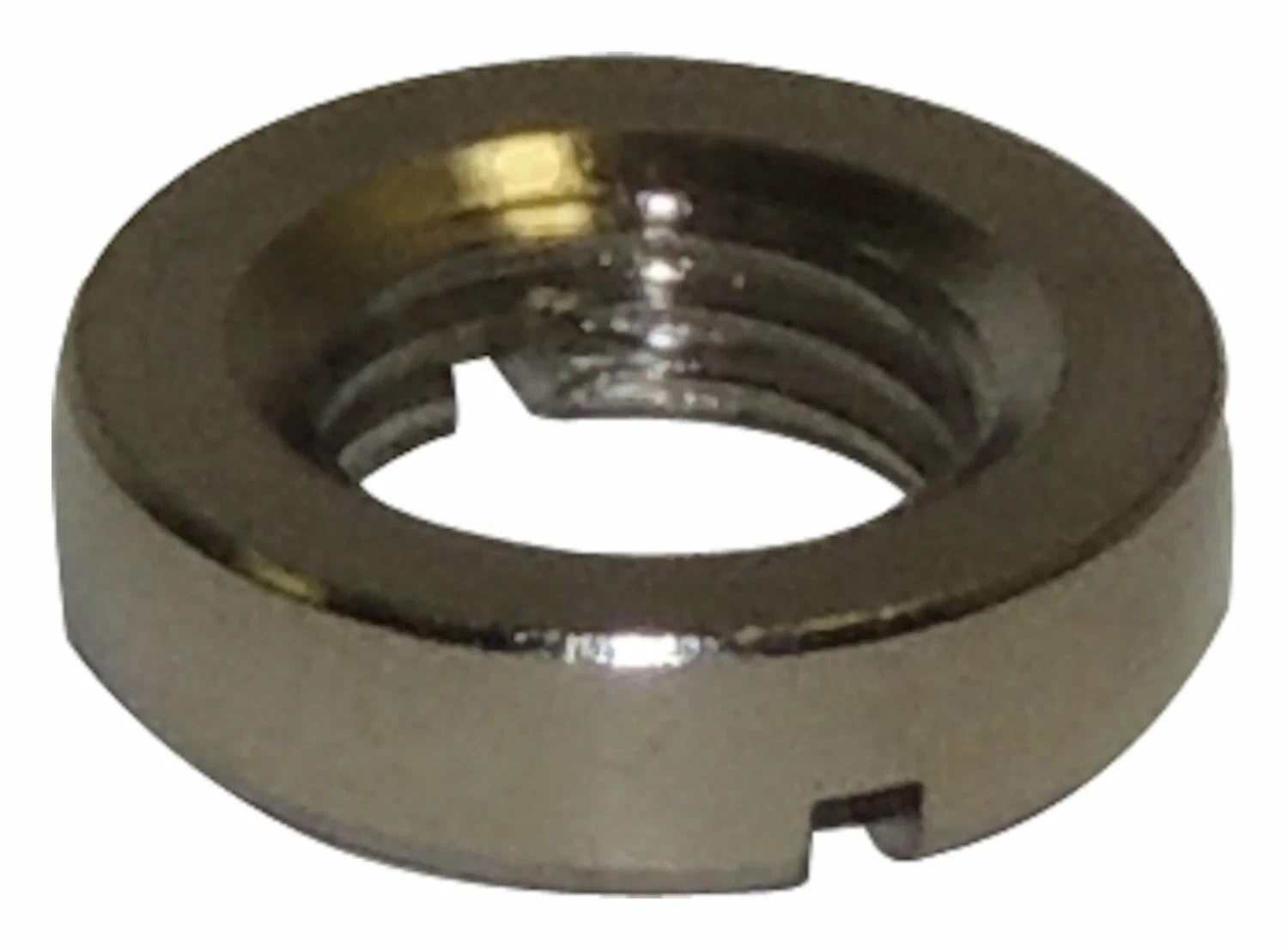 Vintage - Metal Silver Dashboard Switch Nut - J4000056